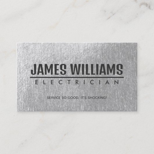 Slogans électriciens Cartes de visite (Devant)