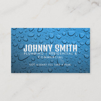 Slogans en plombier Carte de visite