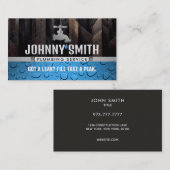 Slogans en plombier Carte de visite (Devant / Derrière)