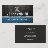 Slogans en plombier Carte de visite (Devant / Derrière)