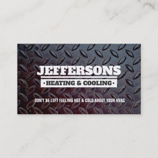 Slogans HVAC Cartes de visite (Devant)