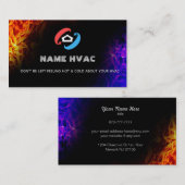 Slogans HVAC Cartes de visite (Devant / Derrière)