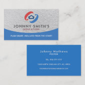 Slogans isolants Cartes de visite (Devant / Derrière)