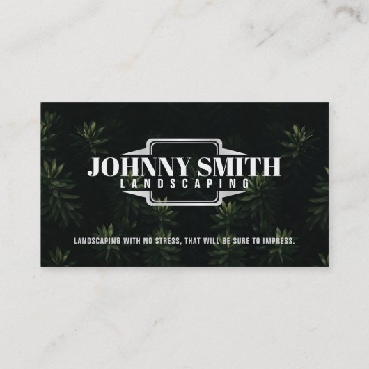 Slogans paysagers Cartes de visite (Devant)