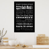 Slogans & Sayes AA 1 Poster (Cuisine)