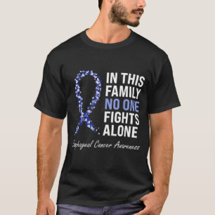 Slokdarmkanker bewustzijn paarse periwinkle t-shirt