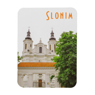 Slonim Belarus Architecture City Cathedral Magneet