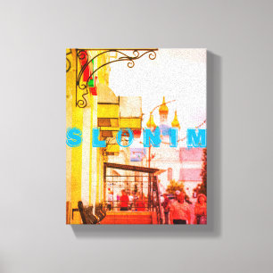 Slonim Belarus Architecture City Street Cityscape Canvas Afdruk