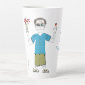 'Slooky' - "Tout va bien !" Tasse latte (Devant)