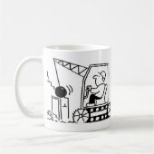Sloop aannemer met Bulldozer Coffee Mok (Links)