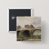 Sloop van de huizen vierkante button 5,1 cm (Voorkant /achterkant)