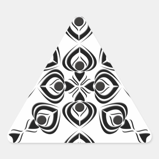 Slooppaden Driehoek Sticker (Voorkant)