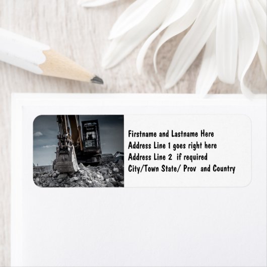 Sloopuitrusting Skid Steer Backhoe Etiket (Insitu)