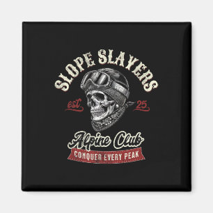 Slope Slayers Freestyle Skiën Skiërs Winter Avontu Magneet