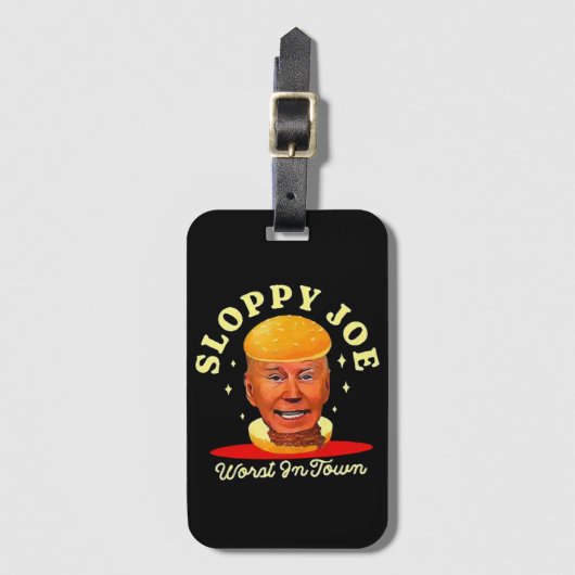 Sloppy Joe Biden Anti President Bagagelabel (Voorkant (verticaal))