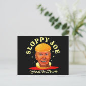 Sloppy Joe Biden Anti President Briefkaart (Staand voorkant)