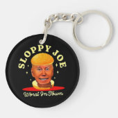 Sloppy Joe Biden Anti President Sleutelhanger (Achterkant)