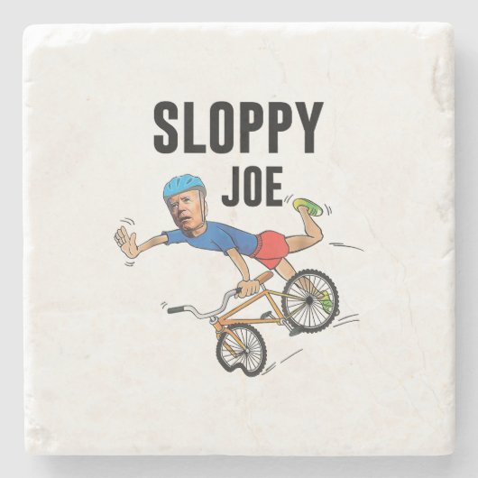 Sloppy Joe Tee Running the Country Is Like Riding Stenen Onderzetter (Voorkant)