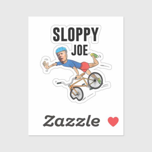 Sloppy Joe Tee Running the Country Is Like Riding Sticker (Vel)
