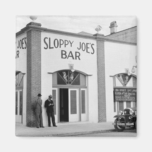 Sloppy Joe's Bar, Key West, jaren '30 Magneet (Voorkant)