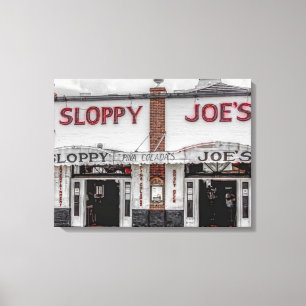 Sloppy Joe's Key West Wrapped Canvas Afdruk