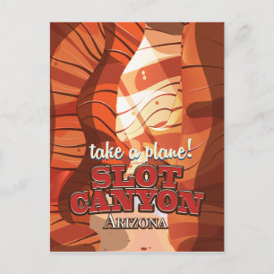 Slot Canyon Arizona reisposter Briefkaart