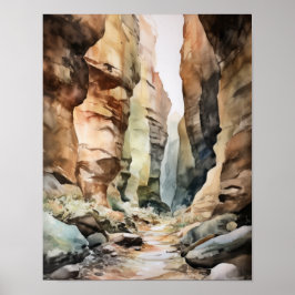 Slot Canyons Utah Landscape Art Print Poster