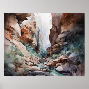 Slot Canyons Utah Paysage Art Imprimer Poster