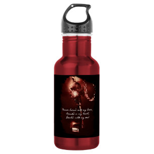 Slot en sleutelflesje (18 oz), rood waterfles