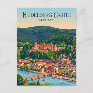 Slot Heidelberg Duitsland Briefkaart