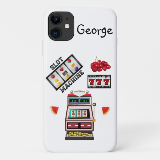 Slot Machine Casino Iphone Case (Achterkant)