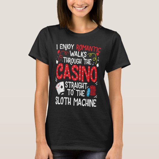 Slot Machine Gambling T-shirt (Voorkant)