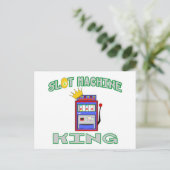 Slot Machine King Briefkaart (Staand voorkant)