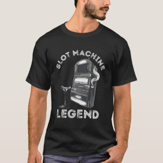 Slot Machine Legende Casino Speler Gokken Poker M T-shirt