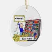 Slot Machine Player - Mannelijk Keramisch Ornament (Rechts)