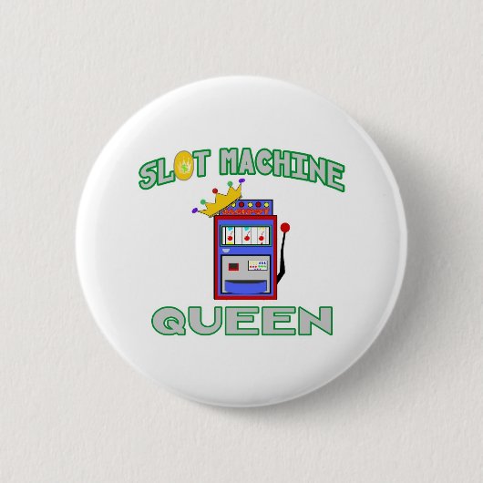 Slot Machine Queen Ronde Button 5,7 Cm (Voorkant)