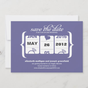 Slot Machine Save the Date - Weddenschap