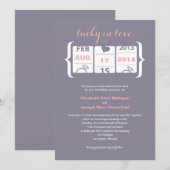 Slot Machine Trouw Uitnodiging (Voorkant / Achterkant)