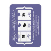 Slot Machine Weddenschap Opslaan Datum Magneet (Verticaal)