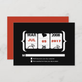 Slot Machine Weddenschap RSVP (Voorkant / Achterkant)