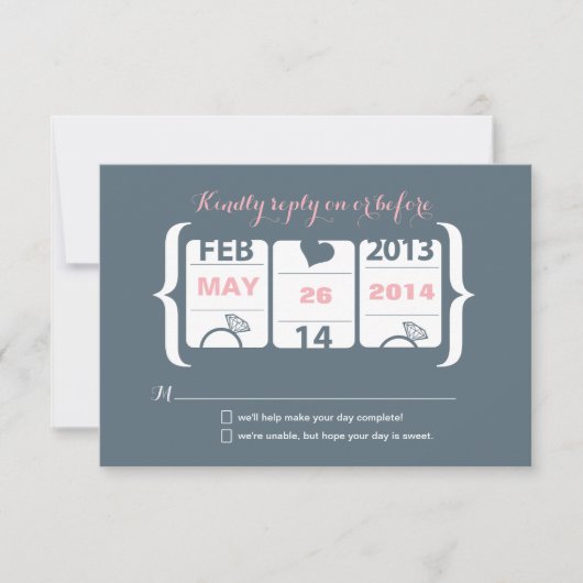 Slot Machine Wedding RSVP (Voorkant)