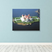 Slot Moritzburg Saksen Canvas Afdruk (Insitu (Houten vloer))