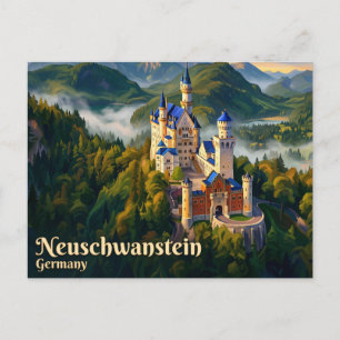 Slot Neuschwanstein Duitsland Briefkaart