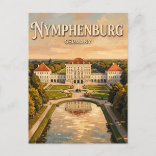 Slot Nymphenburg Duitsland Briefkaart