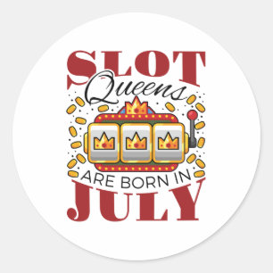 Slot Queens wordt in juli geboren Ronde Sticker