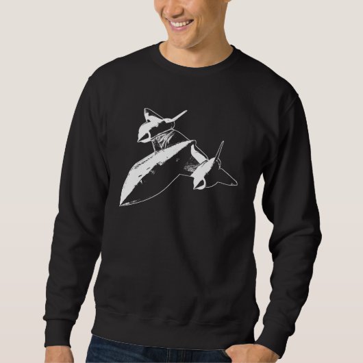 Slot SR-71 Mannen Donker Sweatshirt White Design (Voorkant)