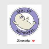 Slot van goedkeuring Funny Seal Pun Sticker (Vel)