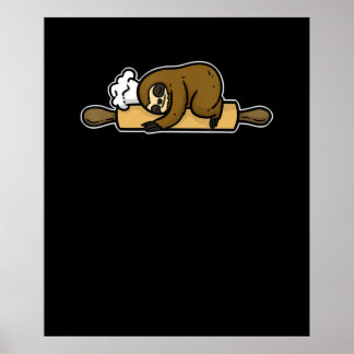 Slotbakker | Grappig schattig kok | Keukencadeau v Poster