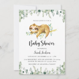 Slote Baby shower Uitnodiging