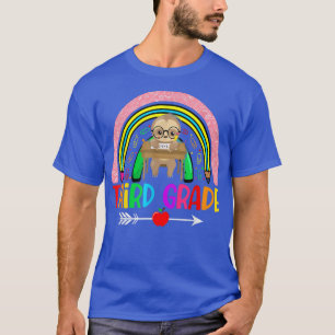 Slote derde graad Funny Cute Rainbow terug naar Sc T-shirt